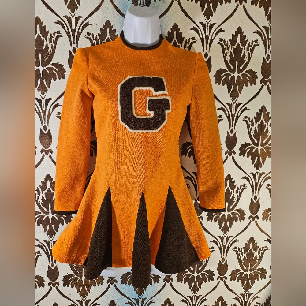 Vintage 70s Mod/Gogo Unbranded  Womens Cheerleaders Dress XXS? See Measurements